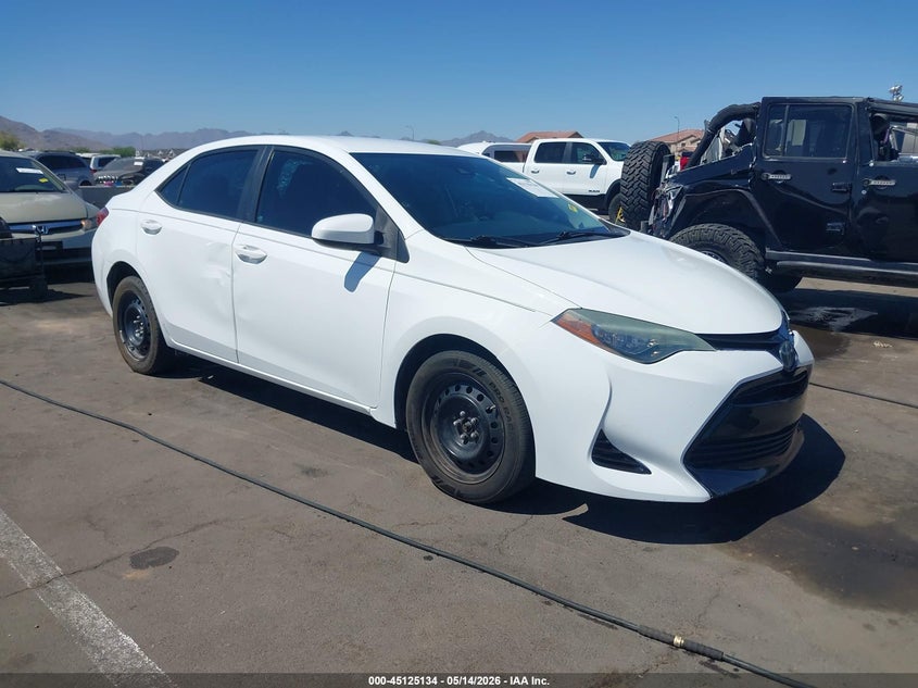 2017 Toyota Corolla VIN 5YFBURHE7HP725484 IAAI salvage auction — LEFT FRONT, Salvage (Arizona), sold $2,300 on 2026-07-28 (photo 1)