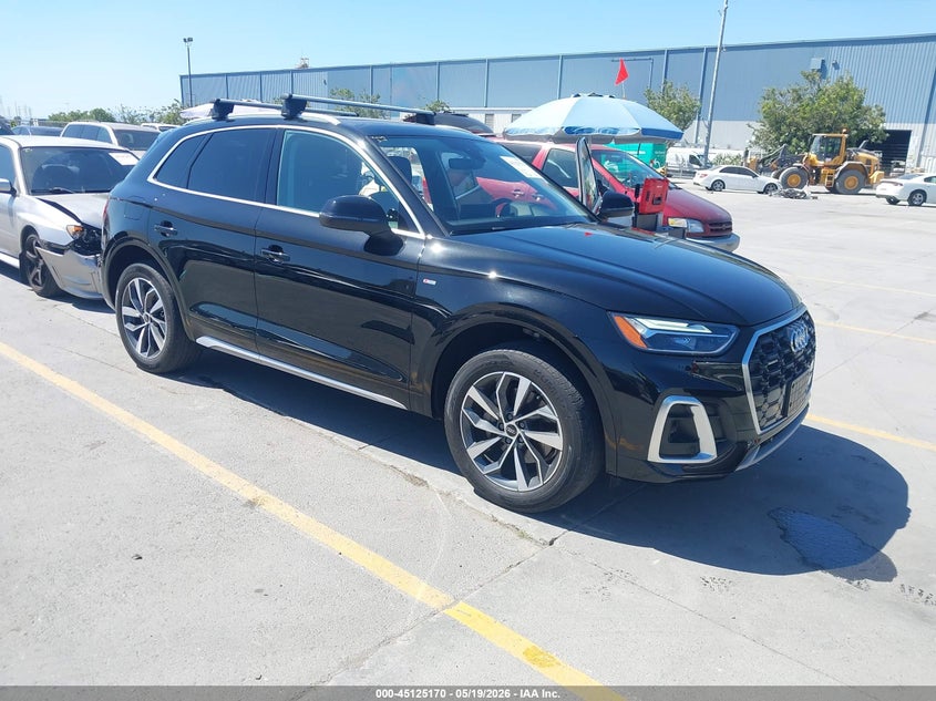 2023 Audi Q5 VIN WA1EAAFY7P2105147 IAAI salvage auction — SIDE, Salvage (California), sold $17,300 on 2026-07-20 (photo 1)