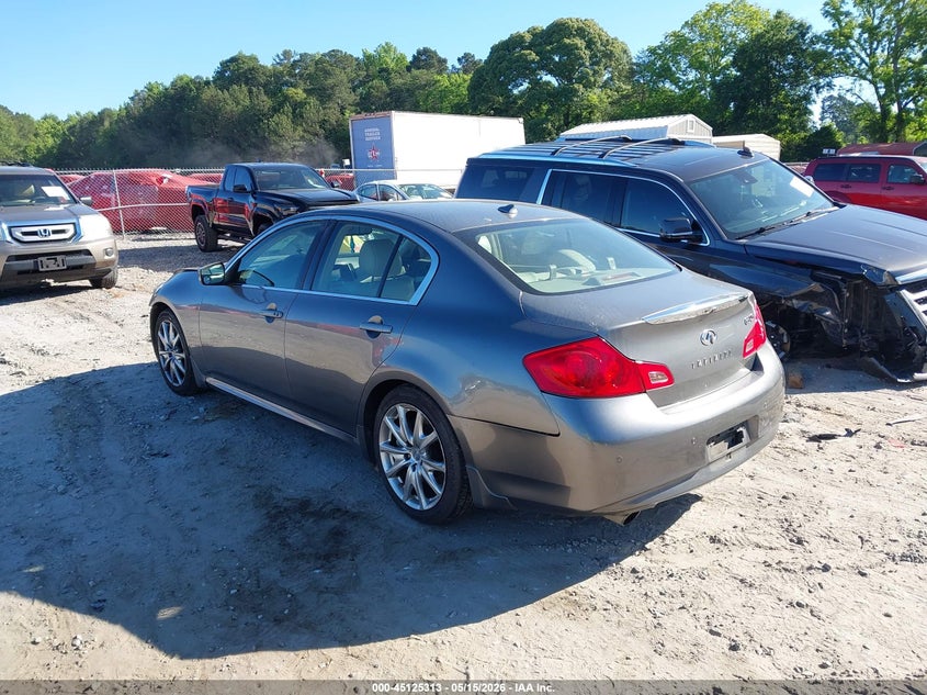 2010 Infiniti G VIN JN1CV6AP9AM408815 IAAI salvage auction — FRONT & REAR, Salvage (Georgia), sold $500 on 2026-07-17 (photo 3)