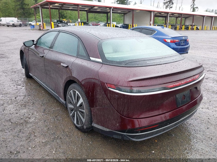 2024 Lucid Air VIN 50EA1PGA3RA005866 IAAI salvage auction — RIGHT FRONT, Bill Of Sale (Washington), sold $9,100 on 2026-07-22 (photo 3)