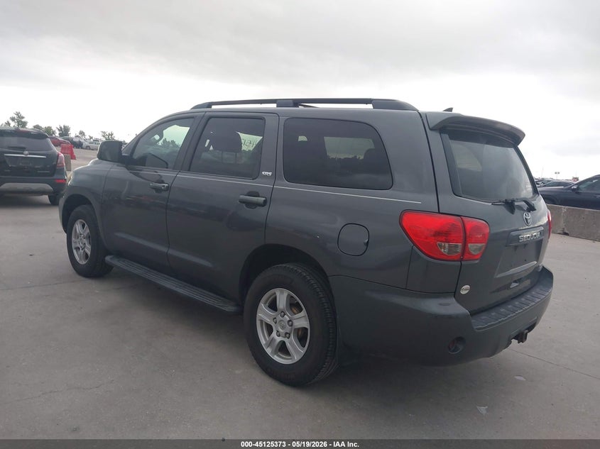 2012 Toyota Sequoia VIN 5TDBW5G15CS059226 IAAI salvage auction — HAIL, Original (Texas), sold $3,300 on 2026-07-29 (photo 3)