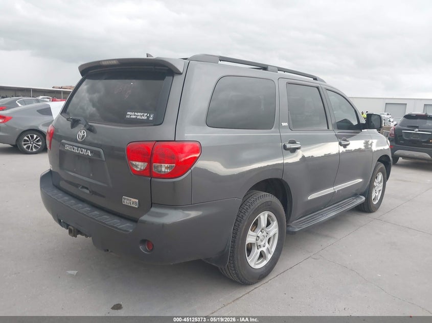 2012 Toyota Sequoia VIN 5TDBW5G15CS059226 IAAI salvage auction — HAIL, Original (Texas), sold $3,300 on 2026-07-29 (photo 4)