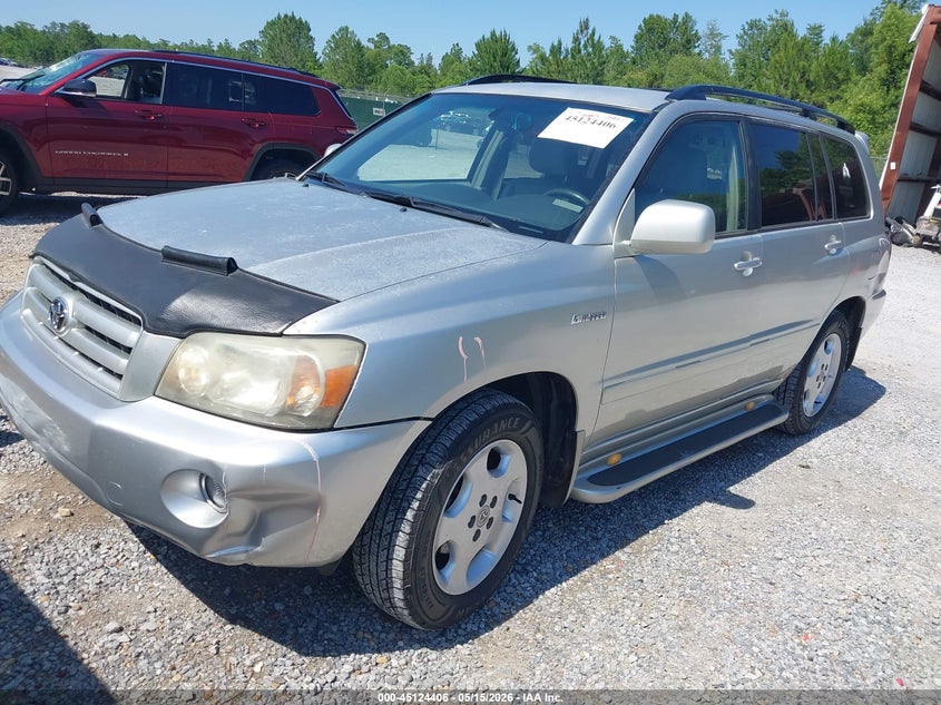 2005 Toyota Highlander VIN JTEDP21A850076536 IAAI salvage auction — FRONT END, Salvage (Mississippi), sold $850 on 2026-07-11 (photo 2)