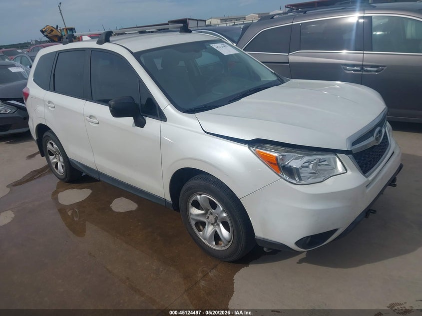2016 Subaru Forester VIN JF2SJAAC9GG424638 IAAI salvage auction — FRONT END, Salvage (Texas), sold $2,050 on 2026-07-07 (photo 1)