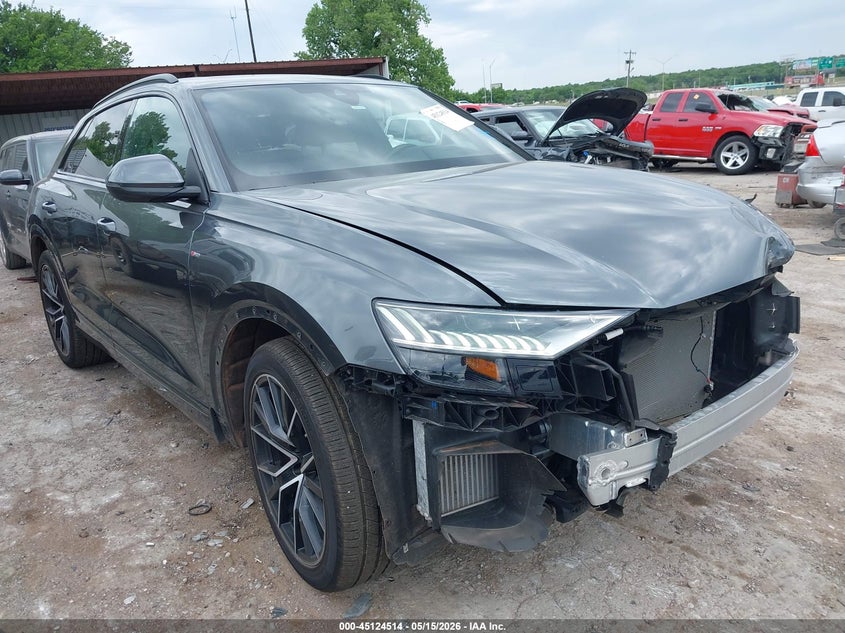 2022 Audi Q8 VIN WA1FVBF19ND021446 IAAI salvage auction — FRONT END, Salvage Title, sold $29,750 on 2026-07-22 (photo 1)