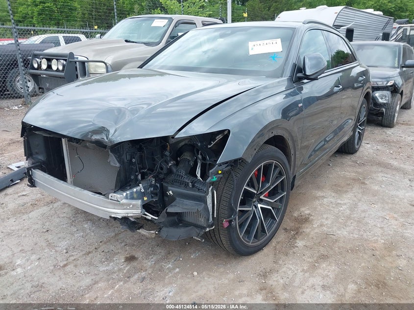 2022 Audi Q8 VIN WA1FVBF19ND021446 IAAI salvage auction — FRONT END, Salvage Title, sold $29,750 on 2026-07-22 (photo 2)
