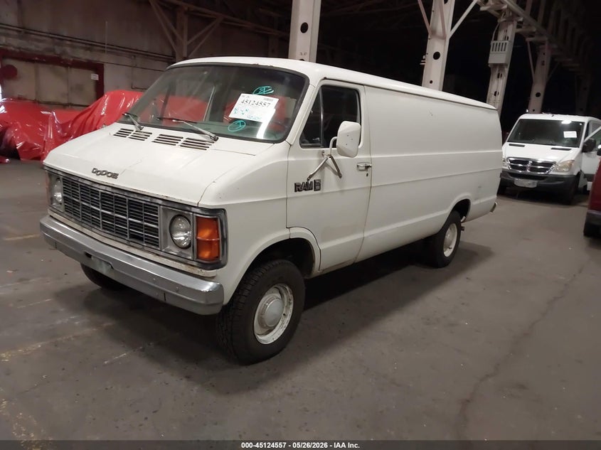 1982 Dodge Ram van VIN 2B7HB23P4CK142551 IAAI salvage auction — REAR END, Clear (Oregon), sold $225 on 2026-07-09 (photo 2)