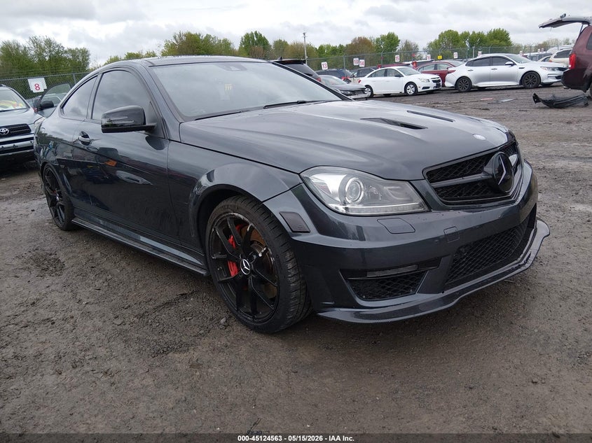 2014 Mercedes-benz C-klasse amg VIN WDDGJ7HB9EG173448 IAAI salvage auction — REAR END, Salvage Title, sold $24,200 on 2026-08-13 (photo 1)