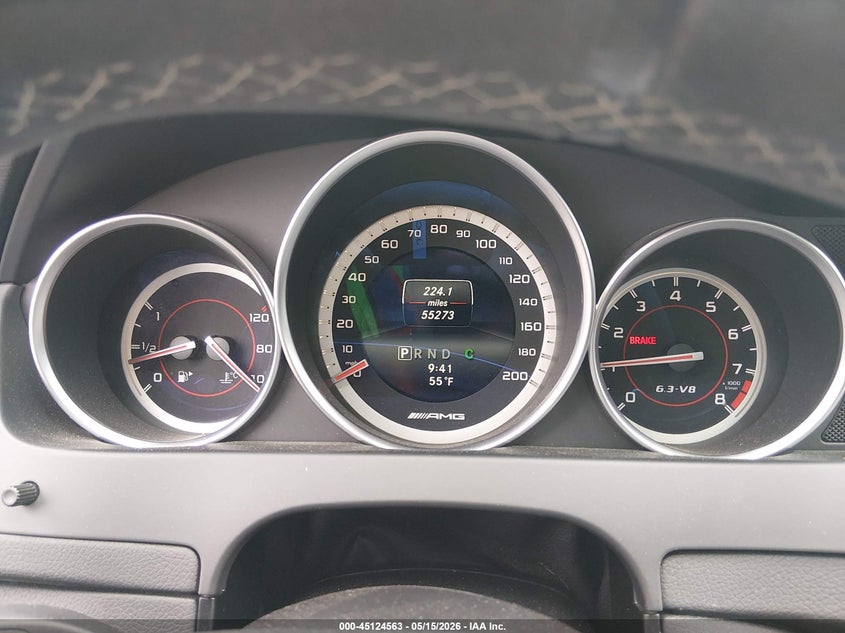 2014 Mercedes-benz C-klasse amg VIN WDDGJ7HB9EG173448 IAAI salvage auction — REAR END, Salvage Title, sold $24,200 on 2026-08-13 (photo 7)