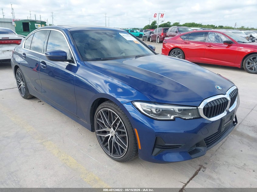 2020 BMW 3er VIN WBA5R1C06LFH98633 IAAI salvage auction — LEFT FRONT, Original (Texas), sold $6,300 on 2026-07-29 (photo 1)
