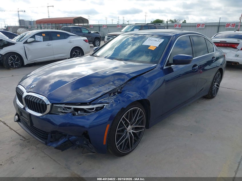 2020 BMW 3er VIN WBA5R1C06LFH98633 IAAI salvage auction — LEFT FRONT, Original (Texas), sold $6,300 on 2026-07-29 (photo 2)