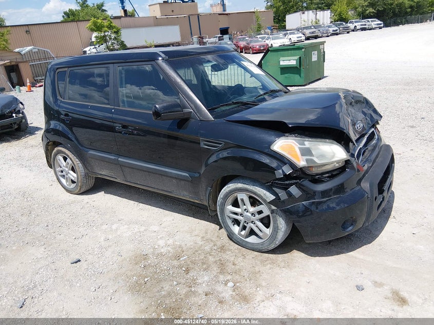 2011 Kia Soul VIN KNDJT2A29B7240648 IAAI salvage auction — FRONT END, Salvage (Kentucky), sold $300 on 2026-07-22 (photo 1)