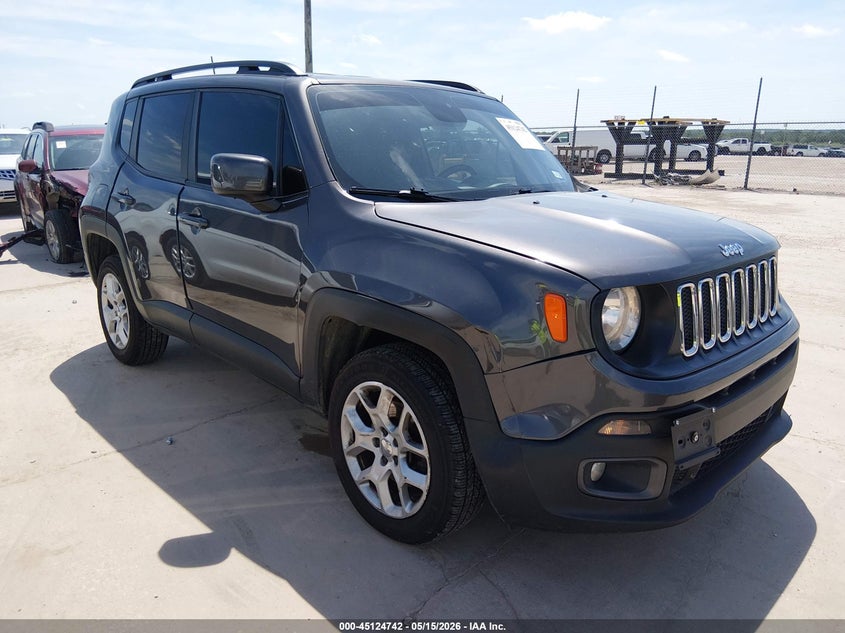 2018 Jeep Renegade VIN ZACCJBBB6JPJ44956 IAAI salvage auction — RIGHT FRONT, Original (Texas), sold $3,600 on 2026-07-14 (photo 1)