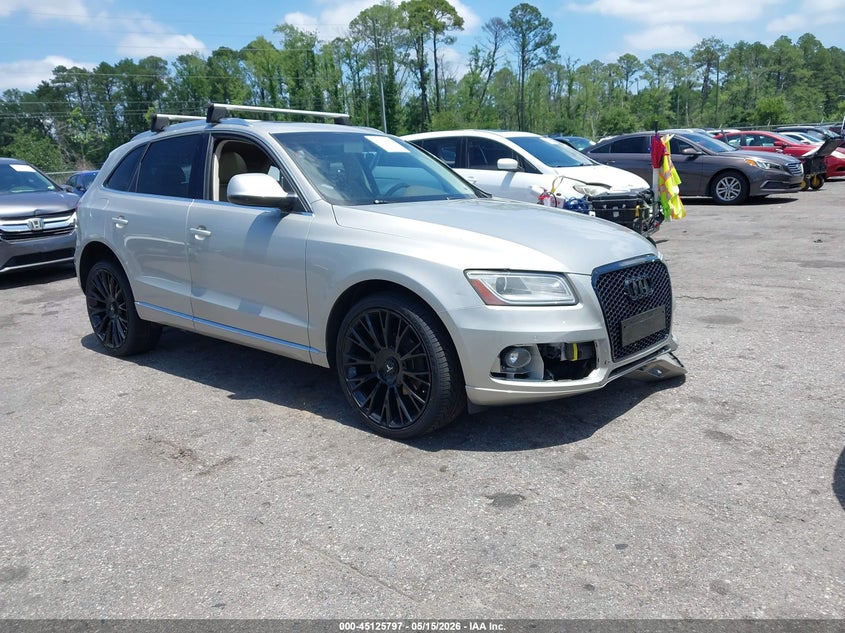 2013 Audi Q5 VIN WA1LFAFP7DA093602 IAAI salvage auction — LEFT FRONT, Rebuildable (Florida), sold $1,500 on 2026-07-07 (photo 1)