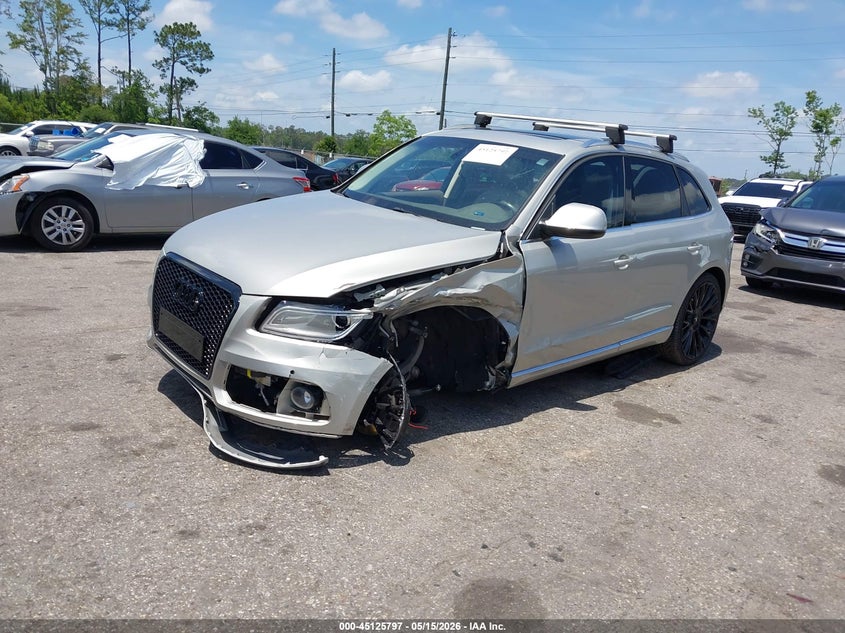 2013 Audi Q5 VIN WA1LFAFP7DA093602 IAAI salvage auction — LEFT FRONT, Rebuildable (Florida), sold $1,500 on 2026-07-07 (photo 2)