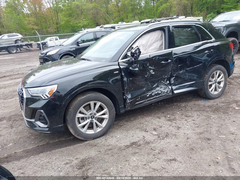 2024 Audi Q3 VIN WA1DECF35R1024026 IAAI salvage auction — SIDE, Salvage (Massachusetts), sold $8,300 on 2026-07-16 (photo 2)