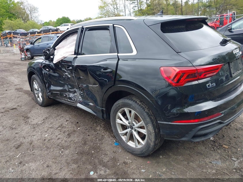 2024 Audi Q3 VIN WA1DECF35R1024026 IAAI salvage auction — SIDE, Salvage (Massachusetts), sold $8,300 on 2026-07-16 (photo 3)