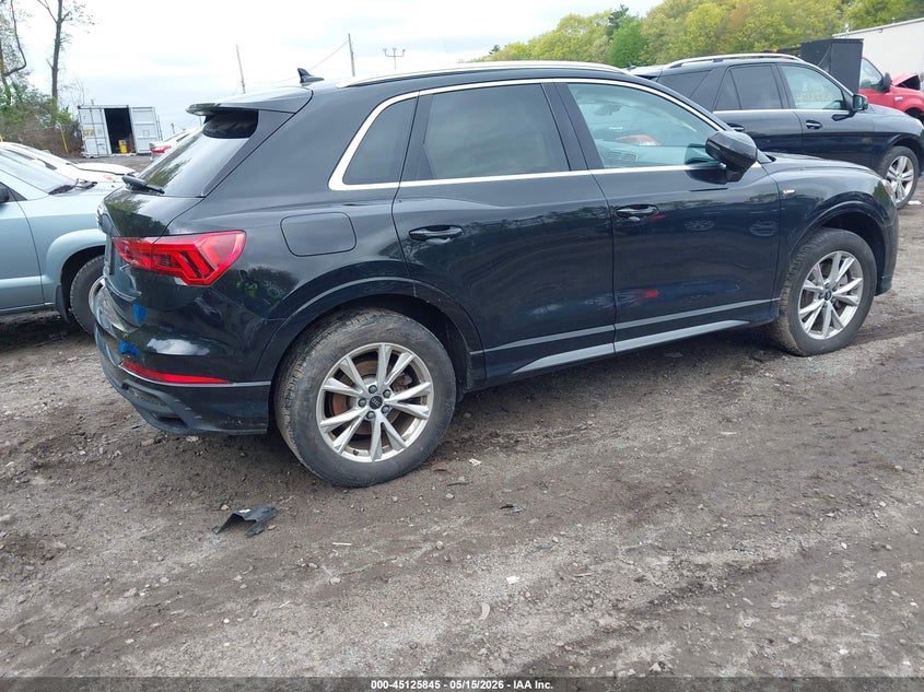 2024 Audi Q3 VIN WA1DECF35R1024026 IAAI salvage auction — SIDE, Salvage (Massachusetts), sold $8,300 on 2026-07-16 (photo 4)