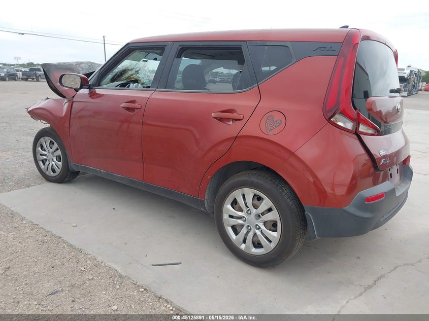 2020 Kia Soul VIN KNDJ23AU7L7038029 IAAI salvage auction — ENGINE BURN, Salvage (Texas), sold $350 on 2026-07-09 (photo 3)
