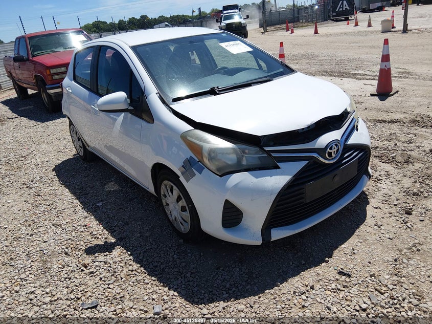 2016 Toyota Yaris VIN VNKKTUD32GA060787 IAAI salvage auction — FRONT & REAR, Salvage (Alabama), sold $2,300 on 2026-07-07 (photo 1)