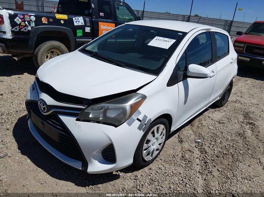 2016 Toyota Yaris VIN VNKKTUD32GA060787 IAAI salvage auction — FRONT & REAR, Salvage (Alabama), sold $2,300 on 2026-07-07 (photo 2)