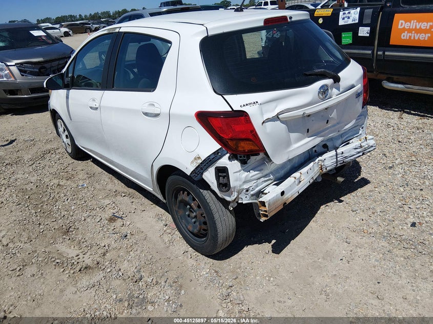 2016 Toyota Yaris VIN VNKKTUD32GA060787 IAAI salvage auction — FRONT & REAR, Salvage (Alabama), sold $2,300 on 2026-07-07 (photo 3)