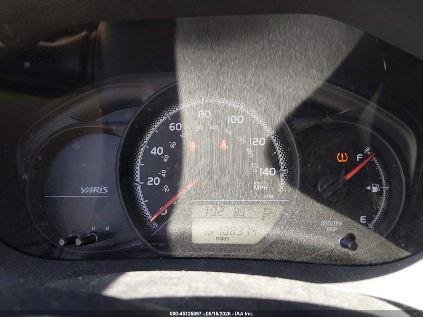 2016 Toyota Yaris VIN VNKKTUD32GA060787 IAAI salvage auction — FRONT & REAR, Salvage (Alabama), sold $2,300 on 2026-07-07 (photo 7)