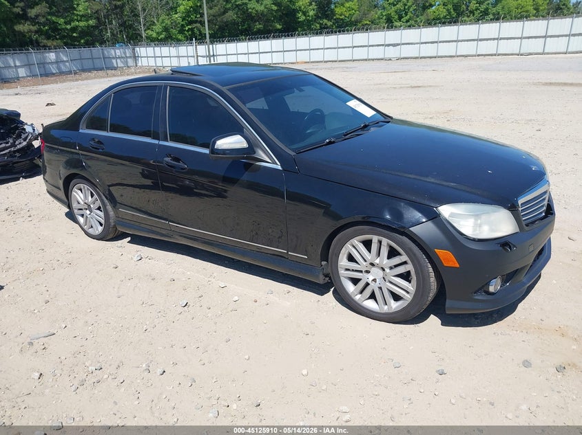2009 Mercedes-benz C class VIN WDDGF81X39R078150 IAAI salvage auction — REAR END, Salvage (Idaho), sold $25 on 2026-07-30 (photo 1)