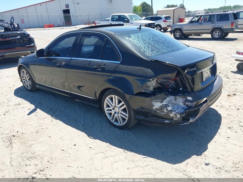 2009 Mercedes-benz C class VIN WDDGF81X39R078150 IAAI salvage auction — REAR END, Salvage (Idaho), sold $25 on 2026-07-30 (photo 3)