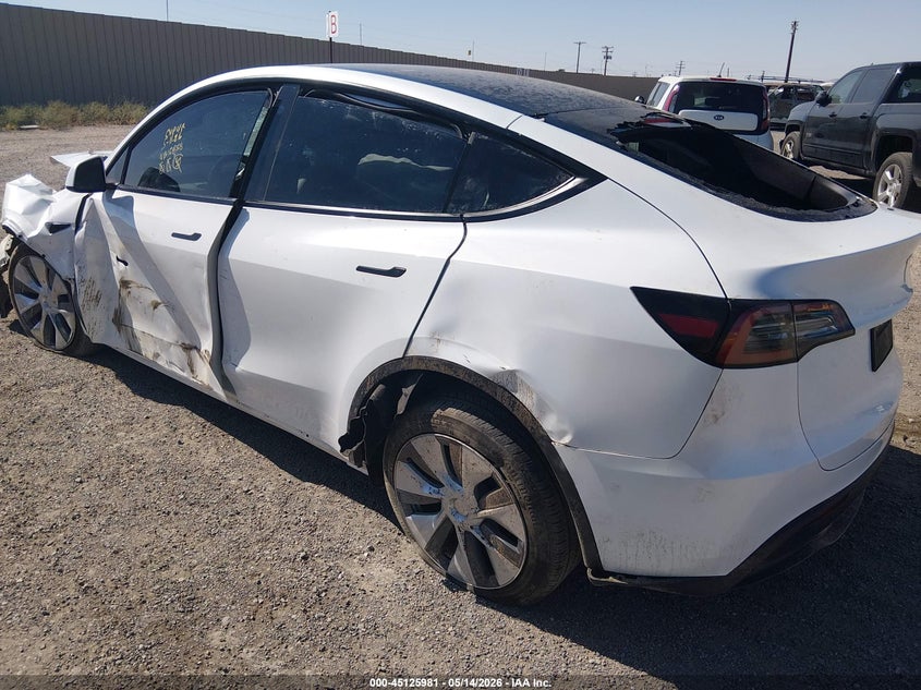 2023 Tesla Model y VIN 7SAYGDEE1PA103207 IAAI salvage auction — ROLLOVER, Non-Repairable (California), sold $2,550 on 2026-07-17 (photo 3)