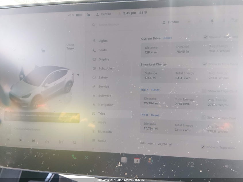 2023 Tesla Model y VIN 7SAYGDEE1PA103207 IAAI salvage auction — ROLLOVER, Non-Repairable (California), sold $2,550 on 2026-07-17 (photo 7)
