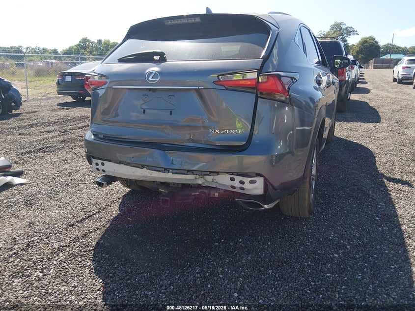 2015 Lexus Nx VIN JTJBARBZ6F2009480 IAAI salvage auction — REAR END, Salvage (South Carolina), sold $6,300 on 2026-07-07 (photo 6)