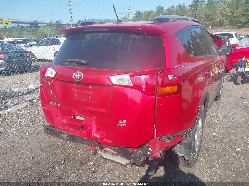 2015 Toyota Rav 4 VIN JTMBFREV2FD141587 IAAI salvage auction — REAR END, Salvage (Massachusetts), sold $3,250 on 2026-07-17 (photo 4)