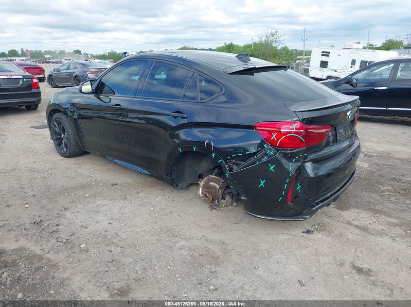 2016 BMW X6 m VIN 5YMKW8C53G0R43336 IAAI salvage auction — REAR END, Salvage (Pennsylvania), sold $12,850 on 2026-07-10 (photo 3)