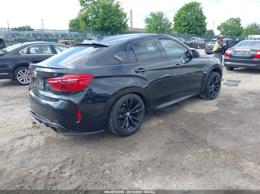 2016 BMW X6 m VIN 5YMKW8C53G0R43336 IAAI salvage auction — REAR END, Salvage (Pennsylvania), sold $12,850 on 2026-07-10 (photo 4)