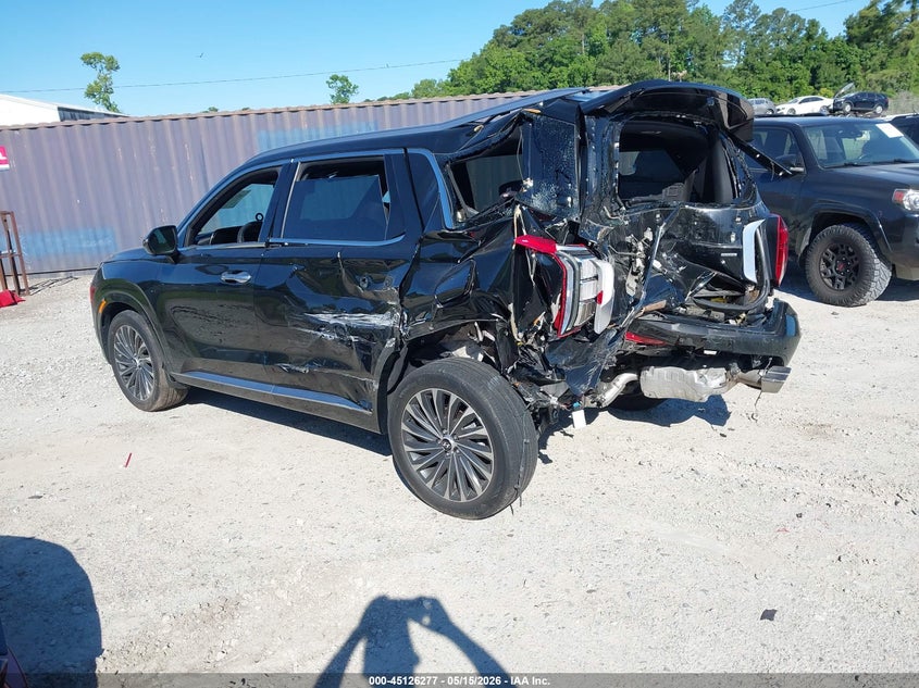 2024 Hyundai Palisade VIN KM8R7DGE8RU677519 IAAI salvage auction — REAR END, Salvage (North Carolina), sold $225 on 2026-07-28 (photo 3)