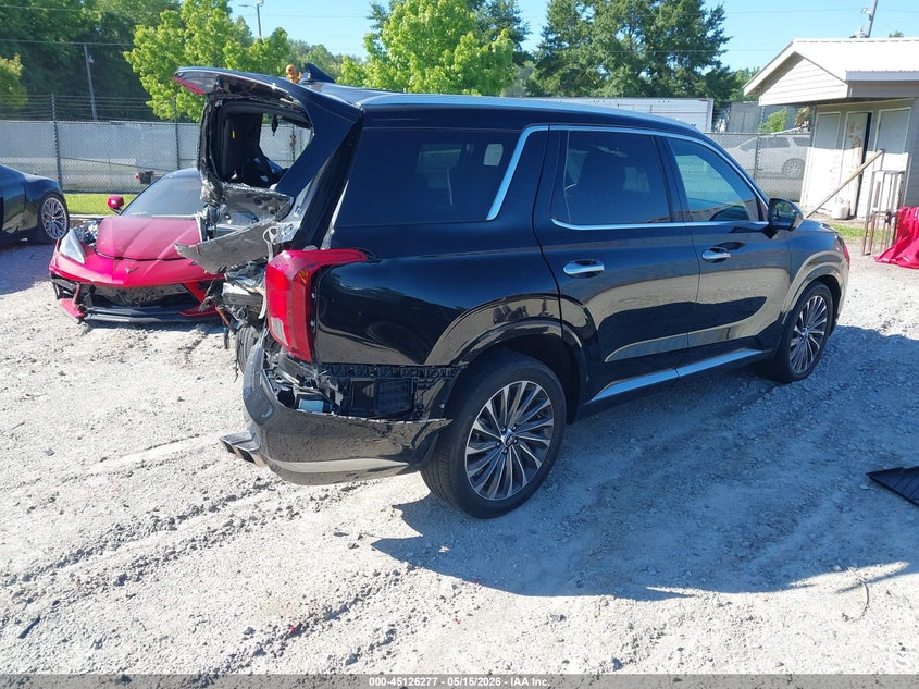 2024 Hyundai Palisade VIN KM8R7DGE8RU677519 IAAI salvage auction — REAR END, Salvage (North Carolina), sold $225 on 2026-07-28 (photo 4)