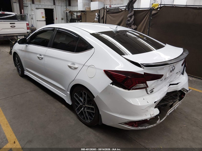 2019 Hyundai Elantra VIN KMHD04LB5KU816134 IAAI salvage auction — REAR END, Salvage (Arizona), sold $3,250 on 2026-07-07 (photo 3)