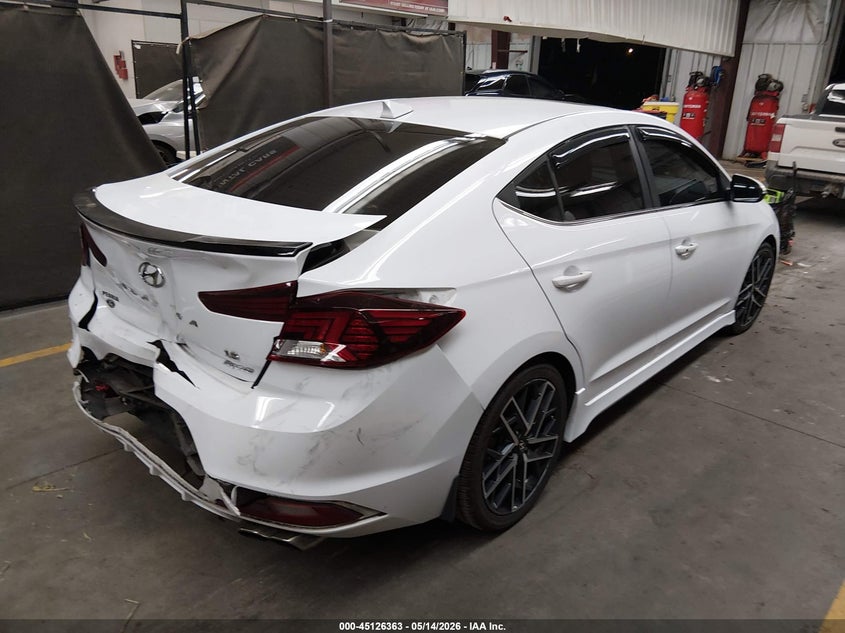 2019 Hyundai Elantra VIN KMHD04LB5KU816134 IAAI salvage auction — REAR END, Salvage (Arizona), sold $3,250 on 2026-07-07 (photo 4)