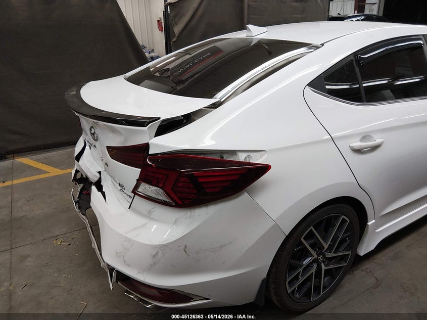 2019 Hyundai Elantra VIN KMHD04LB5KU816134 IAAI salvage auction — REAR END, Salvage (Arizona), sold $3,250 on 2026-07-07 (photo 6)