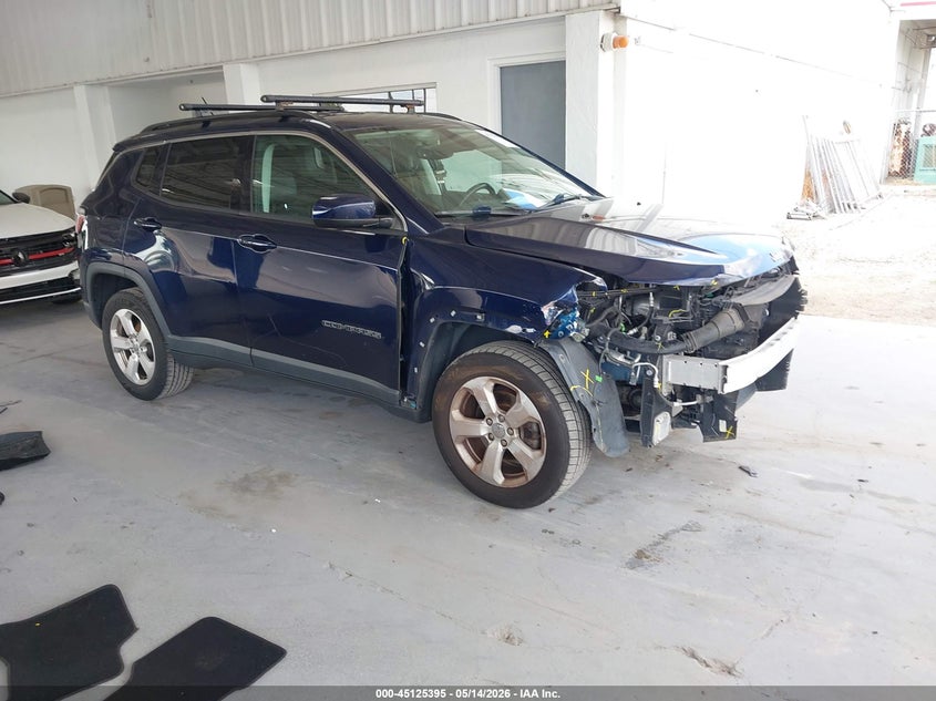 2018 Jeep Compass VIN 3C4NJDBB7JT239400 IAAI salvage auction — FRONT END, Rebuildable (Florida), sold $1,950 on 2026-07-24 (photo 1)