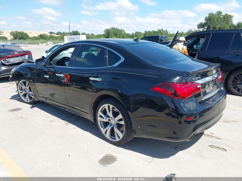 2019 Infiniti Q70 VIN JN1BY1AP5KM505713 IAAI salvage auction — SIDE, Salvage (Texas), sold $925 on 2026-07-30 (photo 3)
