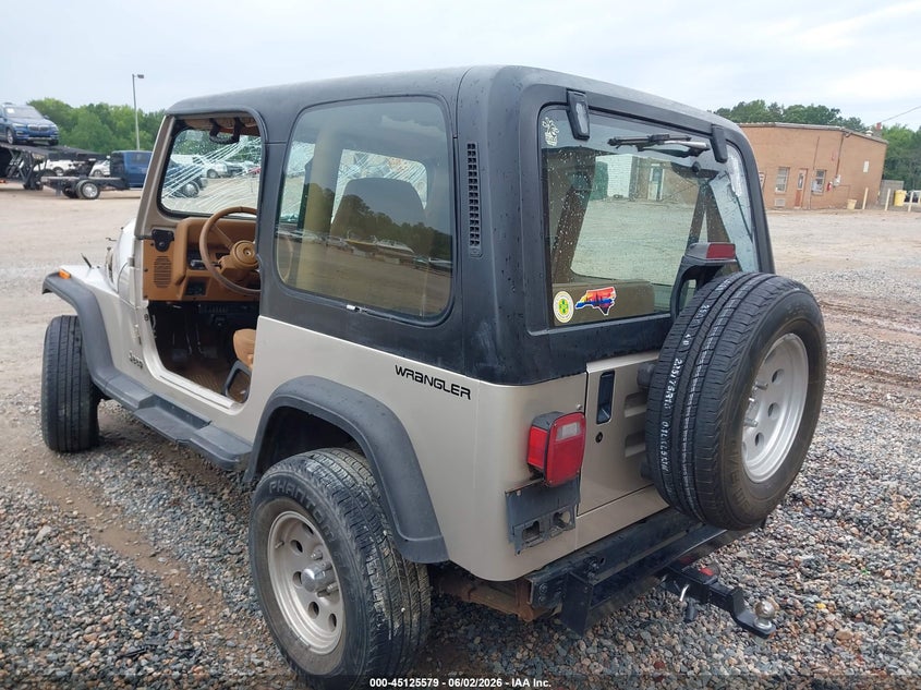 1995 Jeep Wrangler / VIN 1J4FY29S0SP266934 IAAI salvage auction — FRONT END, Salvage (North Carolina), sold $300 on 2026-07-06 (photo 3)