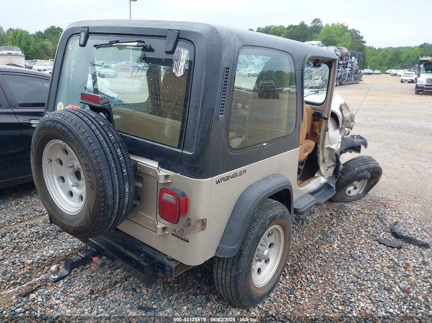 1995 Jeep Wrangler / VIN 1J4FY29S0SP266934 IAAI salvage auction — FRONT END, Salvage (North Carolina), sold $300 on 2026-07-06 (photo 4)