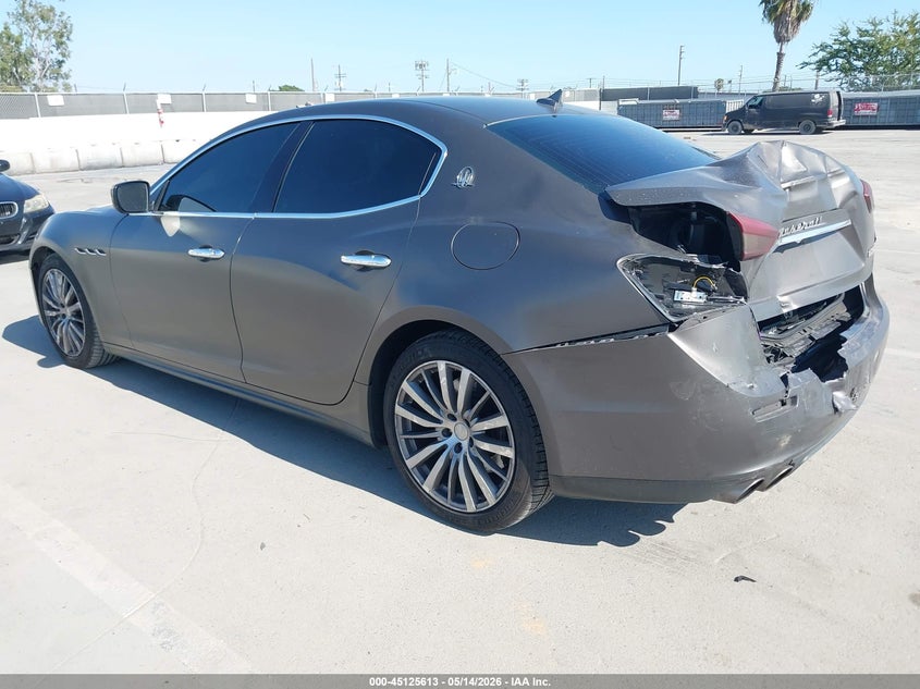 2015 Maserati Ghibli VIN ZAM57XSA3F1152630 IAAI salvage auction — FRONT & REAR, Salvage (California), sold $2,100 on 2026-07-09 (photo 3)