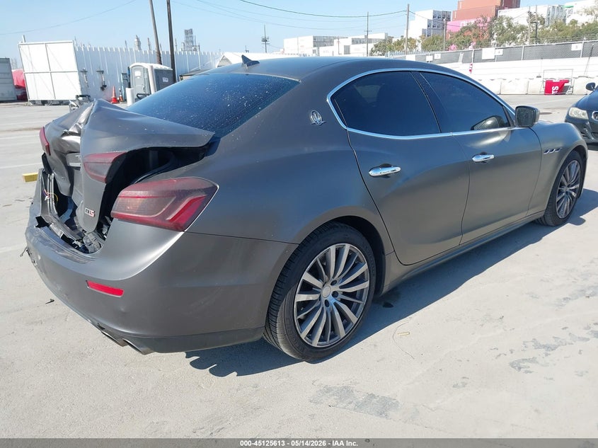 2015 Maserati Ghibli VIN ZAM57XSA3F1152630 IAAI salvage auction — FRONT & REAR, Salvage (California), sold $2,100 on 2026-07-09 (photo 4)