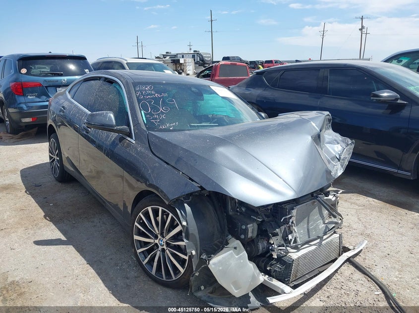 2021 BMW 2er VIN WBA73AK02M7G90369 IAAI salvage auction — FRONT END, Salvage (Texas), sold $2,400 on 2026-07-28 (photo 1)