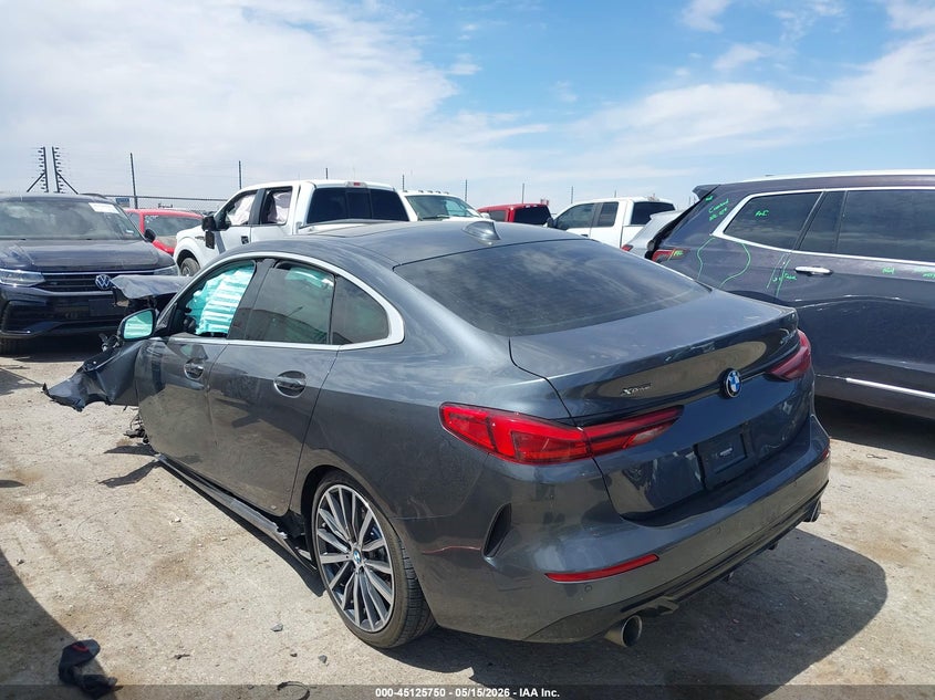 2021 BMW 2er VIN WBA73AK02M7G90369 IAAI salvage auction — FRONT END, Salvage (Texas), sold $2,400 on 2026-07-28 (photo 3)