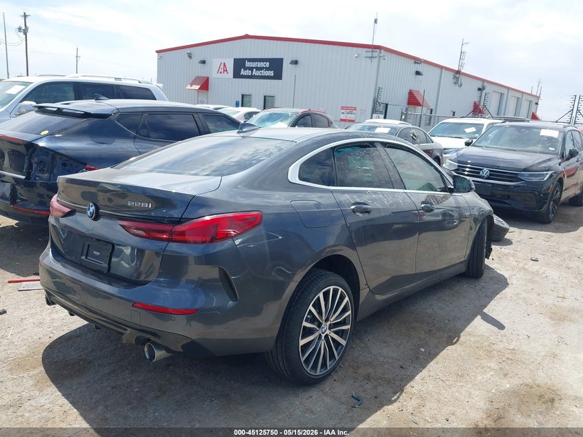 2021 BMW 2er VIN WBA73AK02M7G90369 IAAI salvage auction — FRONT END, Salvage (Texas), sold $2,400 on 2026-07-28 (photo 4)