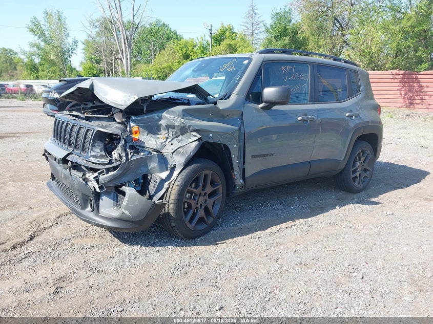 2021 Jeep Renegade VIN ZACNJDBB2MPN36857 IAAI salvage auction — FRONT END, Scrap (Michigan), sold $1,550 on 2026-08-13 (photo 2)